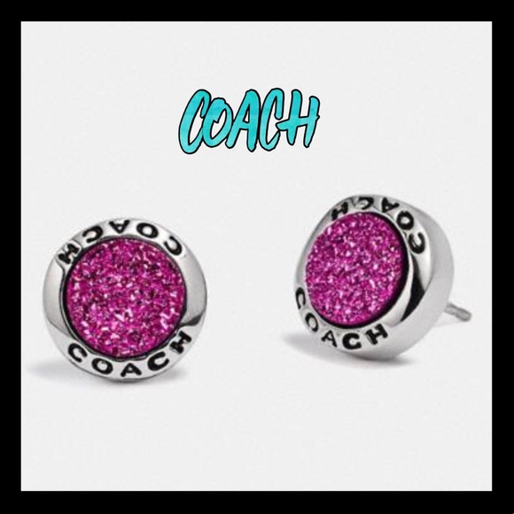 Coach Jewelry - 🎀NWT🎀BEAUTIFUL COACH round stud earrings
